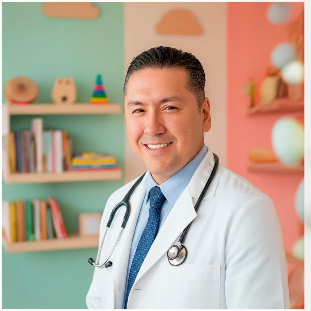 Dr. Pedro Carrasco Santillán, pediatra en Durango